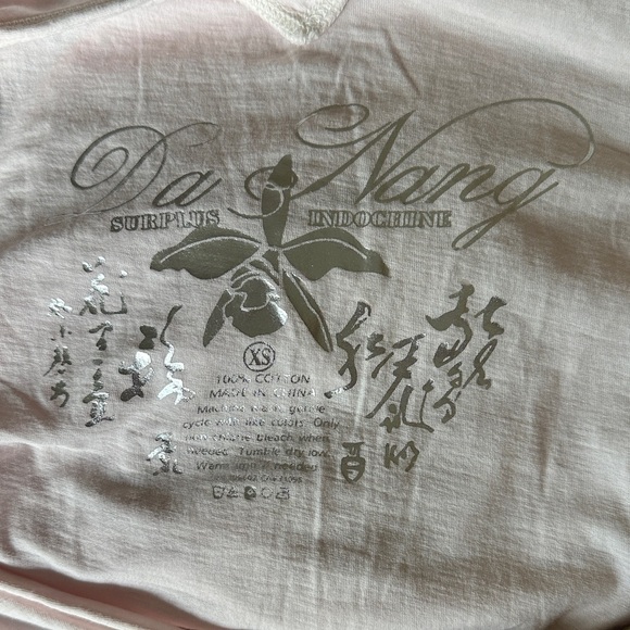 🌸Da-Nang Pink and Gold Floral Tank Top - Picture 5 of 6